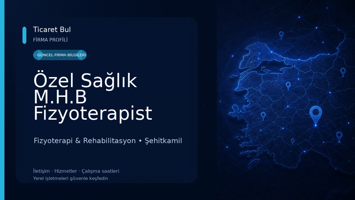 Özel Sağlık M.H.B Fizyoterapist Eyyüp Güzel Fizyoterapi & Rehabilitasyon