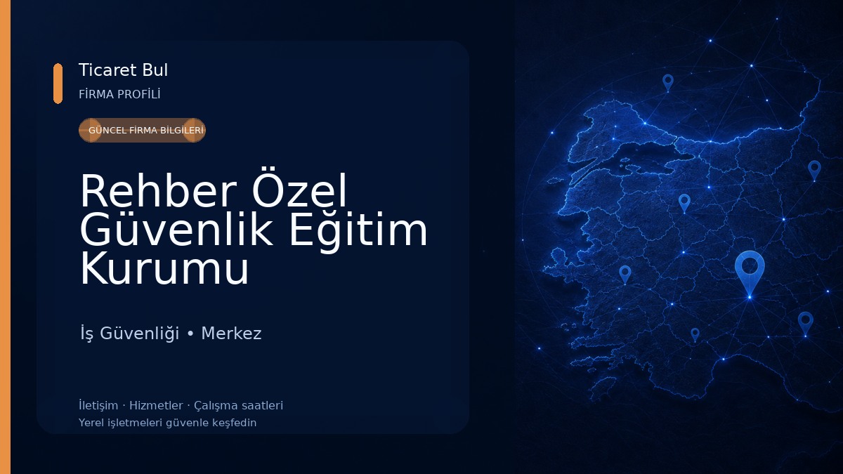 Rehber Özel Güvenlik Eğitim Kurumu