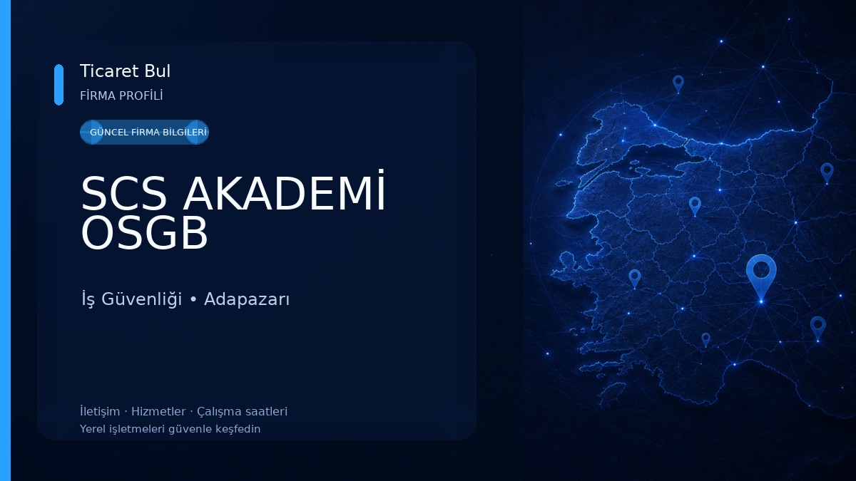 SCS AKADEMİ OSGB İş Güvenliği