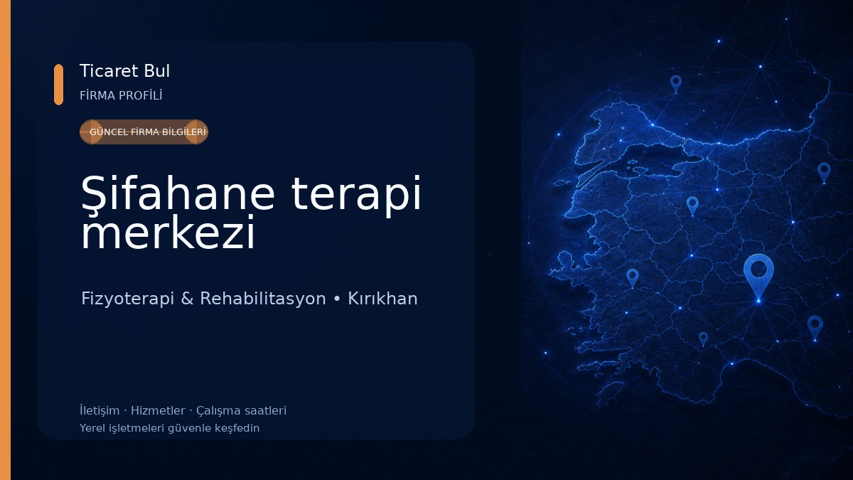 Şifahane terapi merkezi Fizyoterapi & Rehabilitasyon