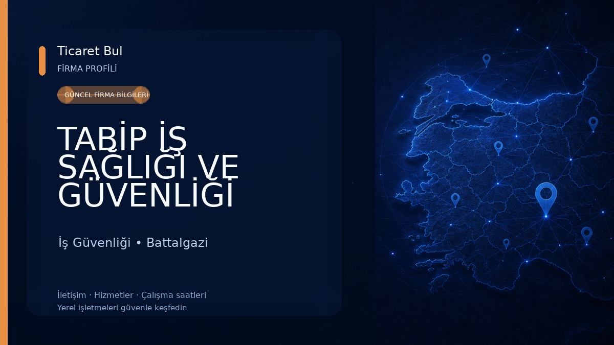 TABİP İŞ SAĞLIĞI VE GÜVENLİĞİ (ORTAK SAĞLIK GÜVENLİK BİRİMİ) İş Güvenliği