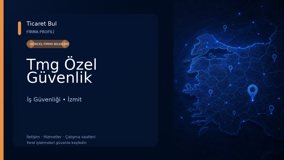 Tmg Özel Güvenlik İş Güvenliği