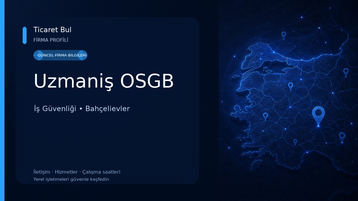 Uzmaniş OSGB İş Güvenliği