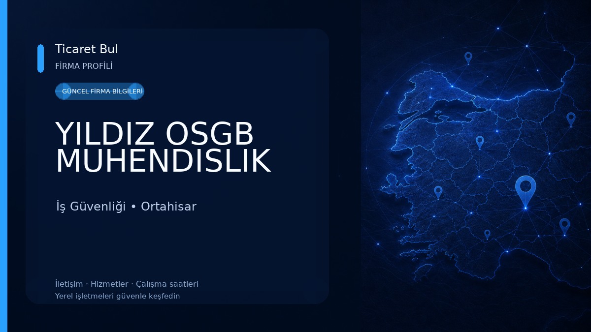 YILDIZ OSGB MUHENDISLIK İş Güvenliği