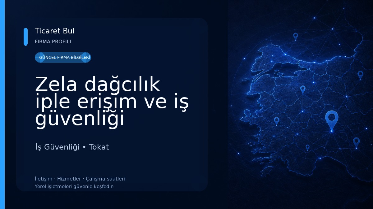 Zela dağcılık iple erişim ve iş güvenliği sistemleri 