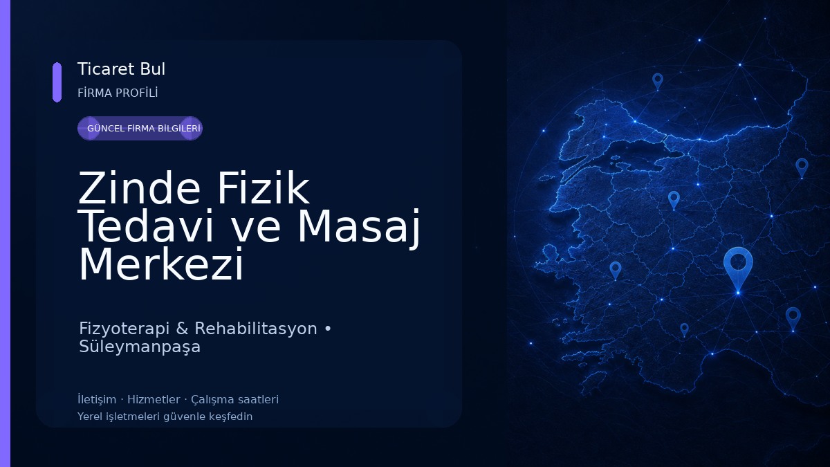 Zinde Fizik Tedavi ve Masaj Merkezi Fizyoterapi & Rehabilitasyon